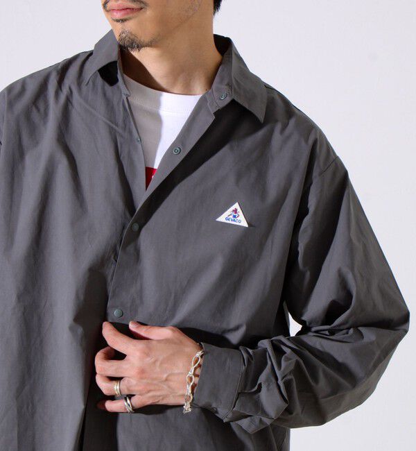 GLOSTER「【GEVACO】ドットボタンシャツ スナップボタン シャツ羽織」|シャツ・ブラウス|