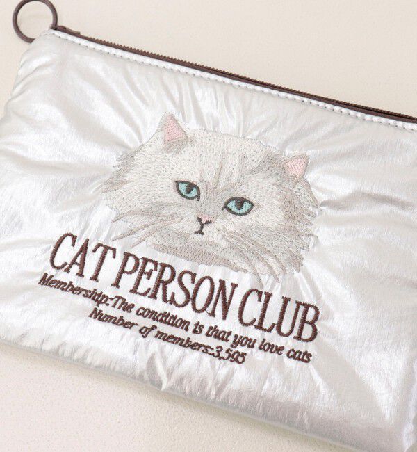 fredy emue「【JOli JOli/ジョリジョリ】刺しゅうフラットポーチ」|ポーチ|