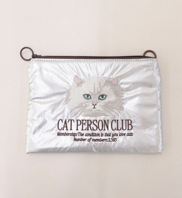 fredy emue「【JOli JOli/ジョリジョリ】刺しゅうフラットポーチ」|ポーチ|