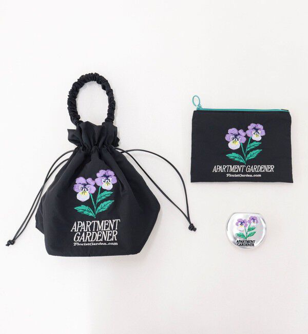 fredy emue「【JOli JOli/ジョリジョリ】刺しゅうフラットポーチ」|ポーチ|