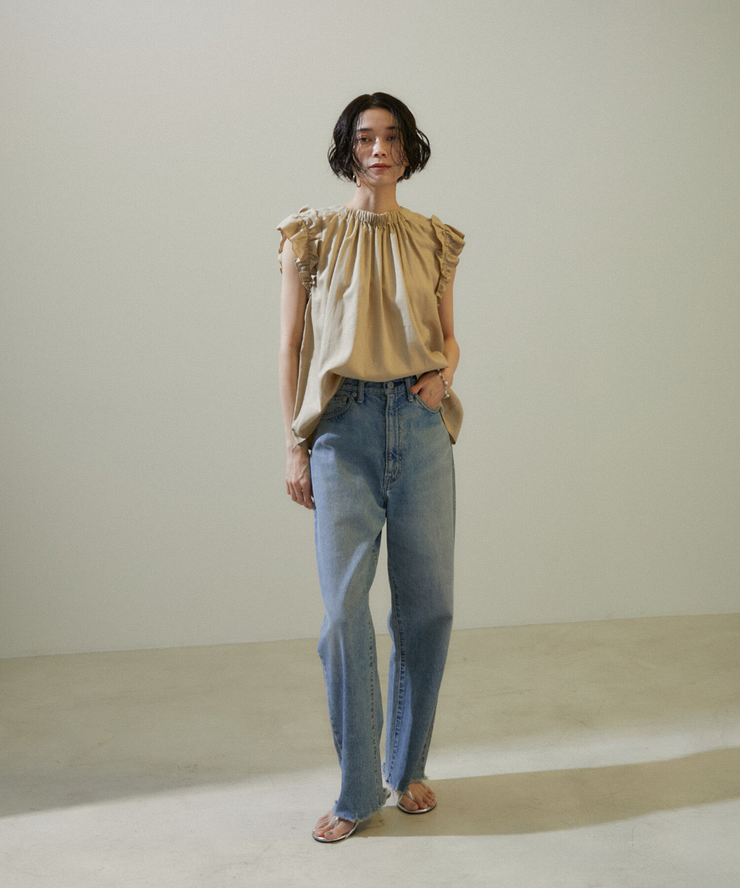 SALON adam et rope'「【BRENTELLA（ブレンテッラ）】Wストラップトングサンダル」|サンダル|