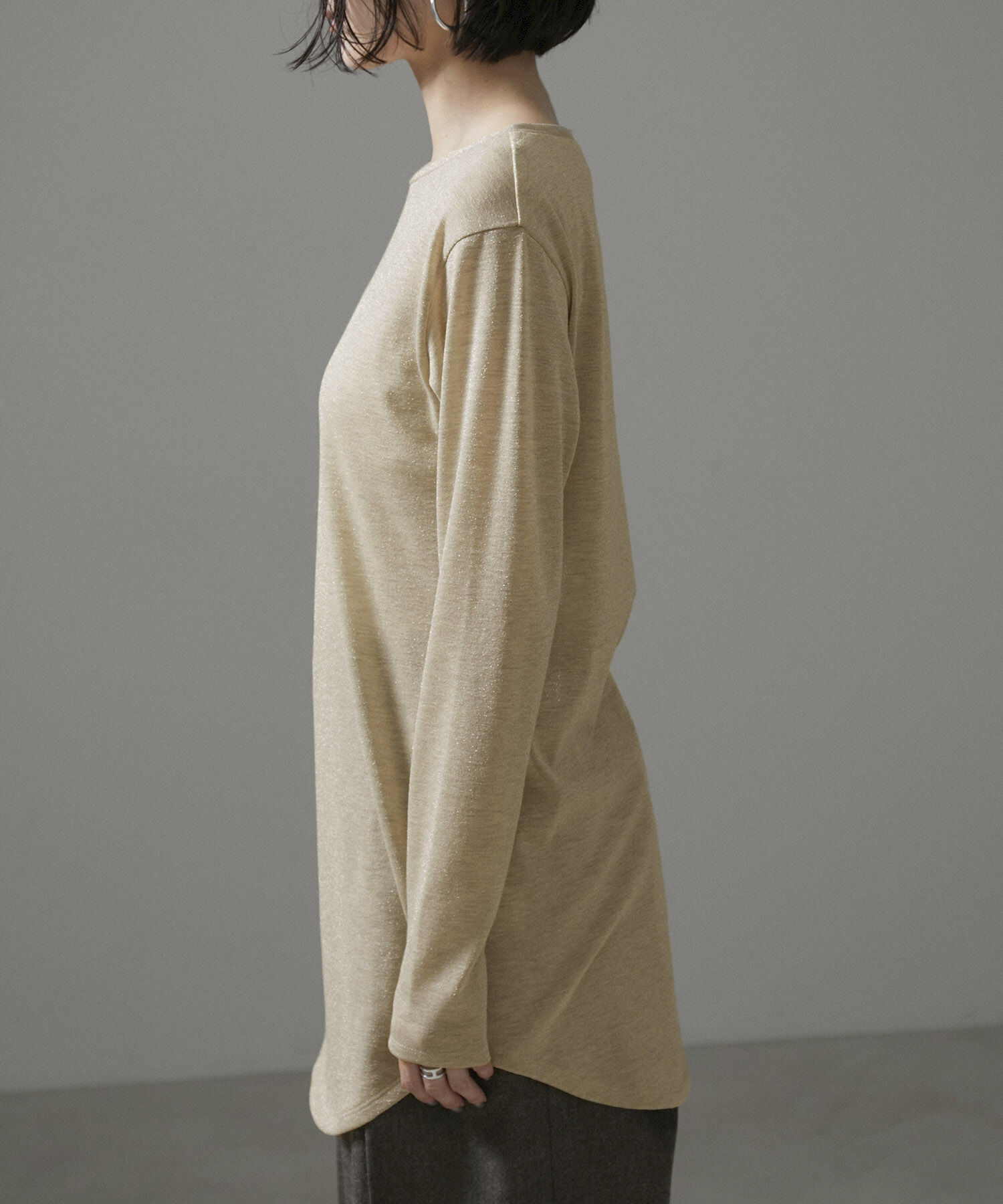 SALON adam et rope'「スパークルラメプルオーバー」|Tシャツ・カットソー|