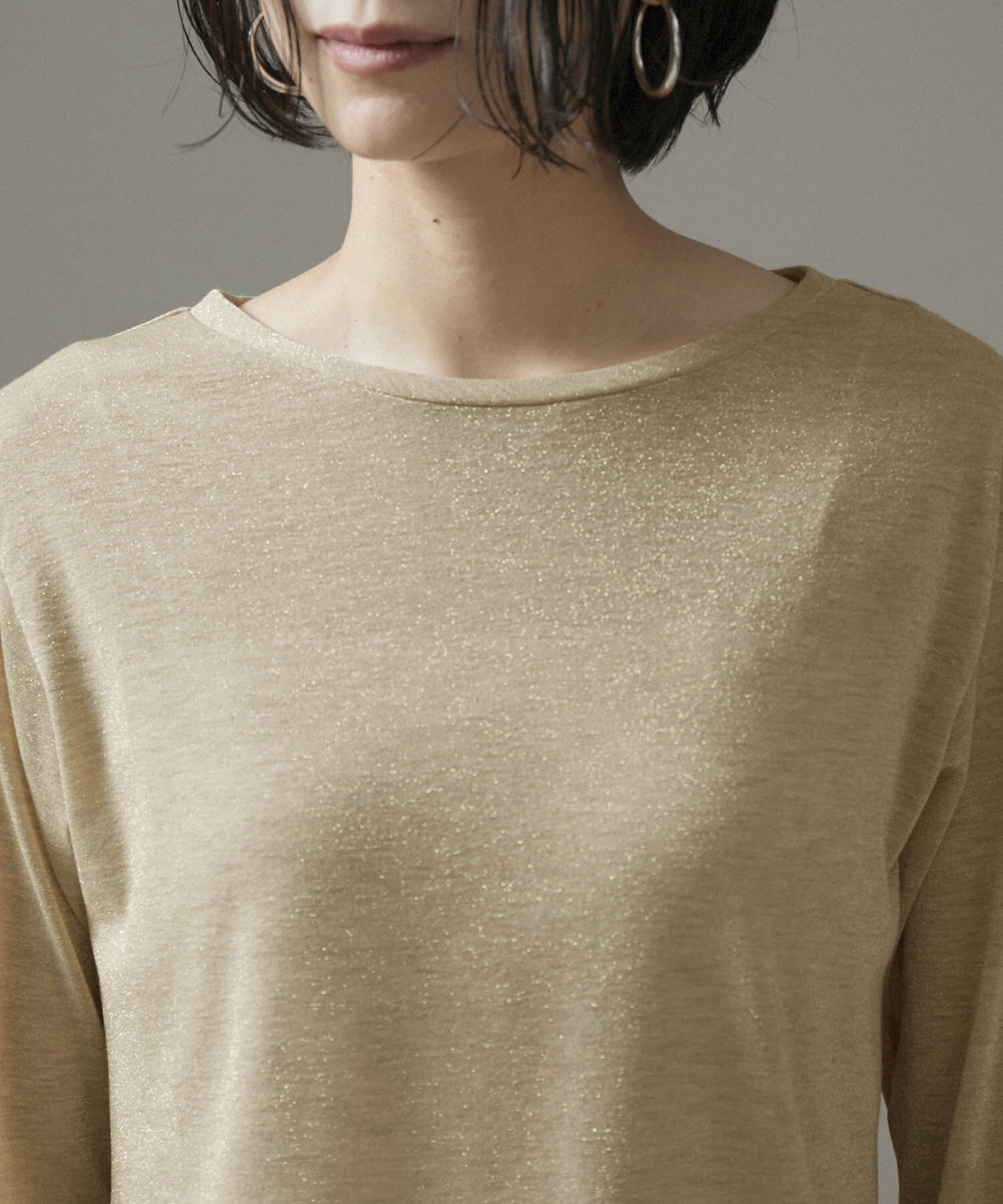 SALON adam et rope'「スパークルラメプルオーバー」|Tシャツ・カットソー|