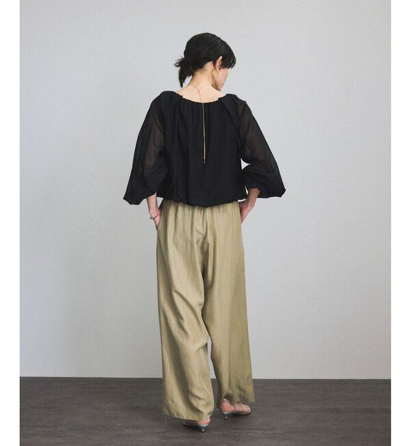 SALON adam et rope'「シアーバルーンスリーブプルオーバー」|Tシャツ・カットソー|