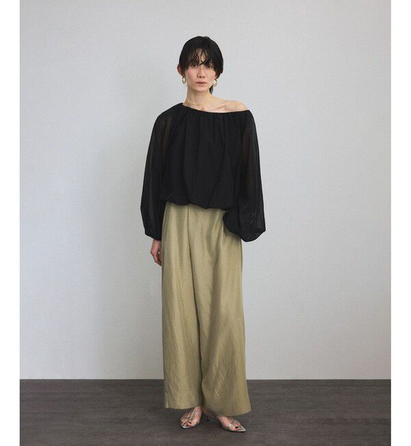SALON adam et rope'「シアーバルーンスリーブプルオーバー」|Tシャツ・カットソー|