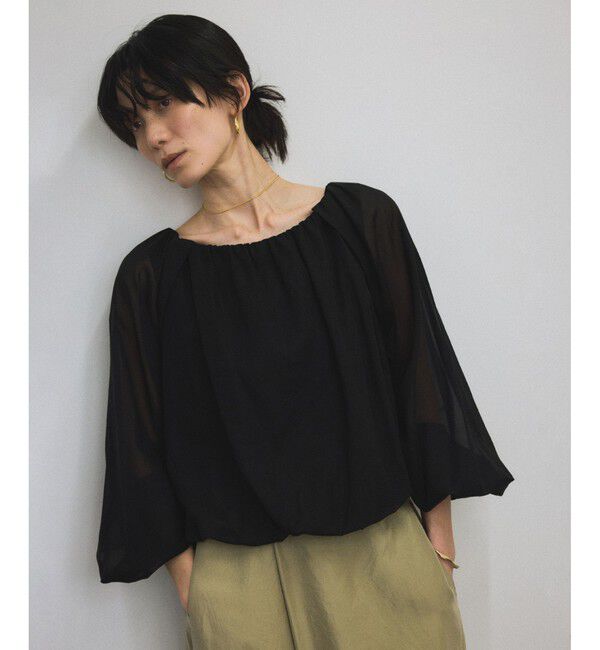 SALON adam et rope'「シアーバルーンスリーブプルオーバー」|Tシャツ・カットソー|
