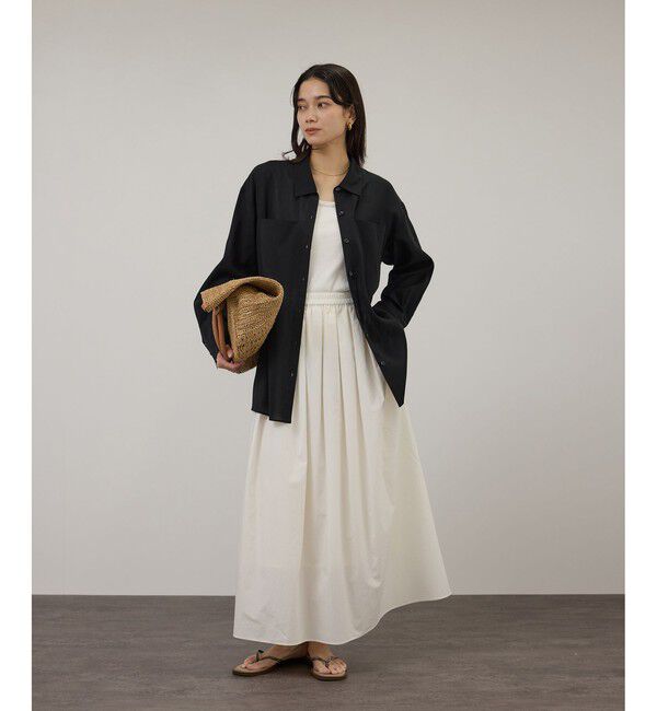 SALON adam et rope'「コットンセミシアーシャツ」|シャツ・ブラウス|