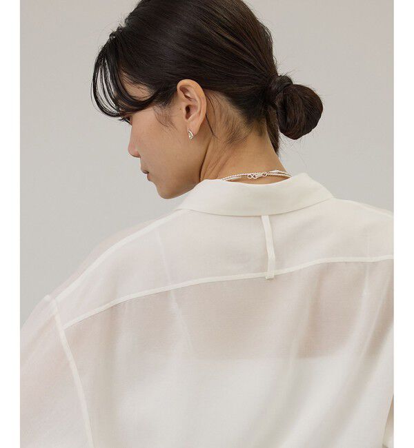 SALON adam et rope'「コットンセミシアーシャツ」|シャツ・ブラウス|