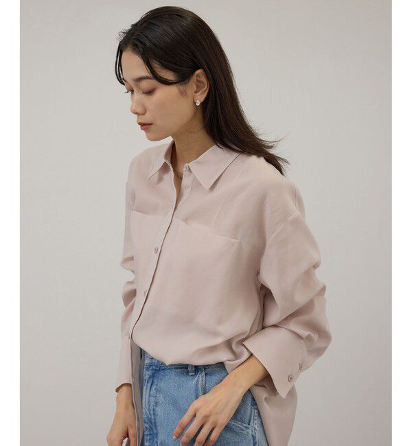 SALON adam et rope'「コットンセミシアーシャツ」|シャツ・ブラウス|