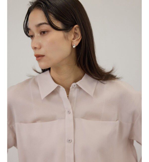 SALON adam et rope'「コットンセミシアーシャツ」|シャツ・ブラウス|