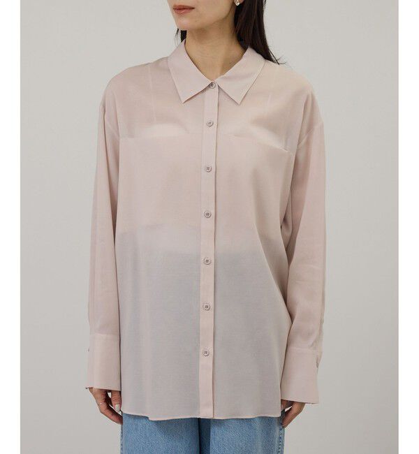 SALON adam et rope'「コットンセミシアーシャツ」|シャツ・ブラウス|