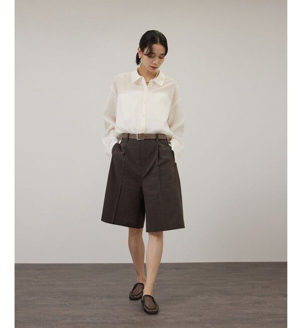 SALON adam et rope'「コットンセミシアーシャツ」|シャツ・ブラウス|