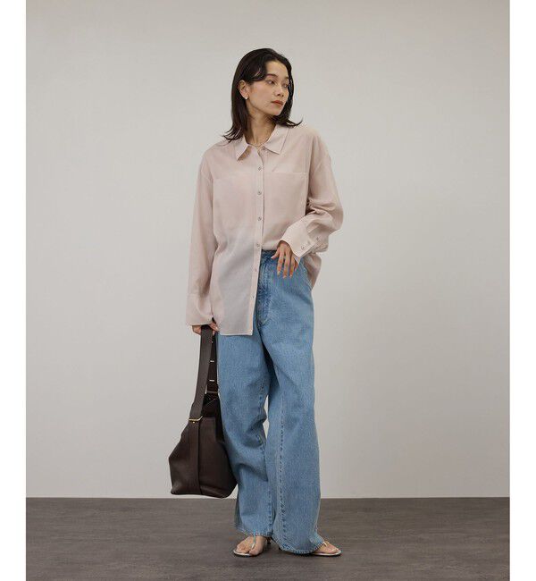 SALON adam et rope'「コットンセミシアーシャツ」|シャツ・ブラウス|