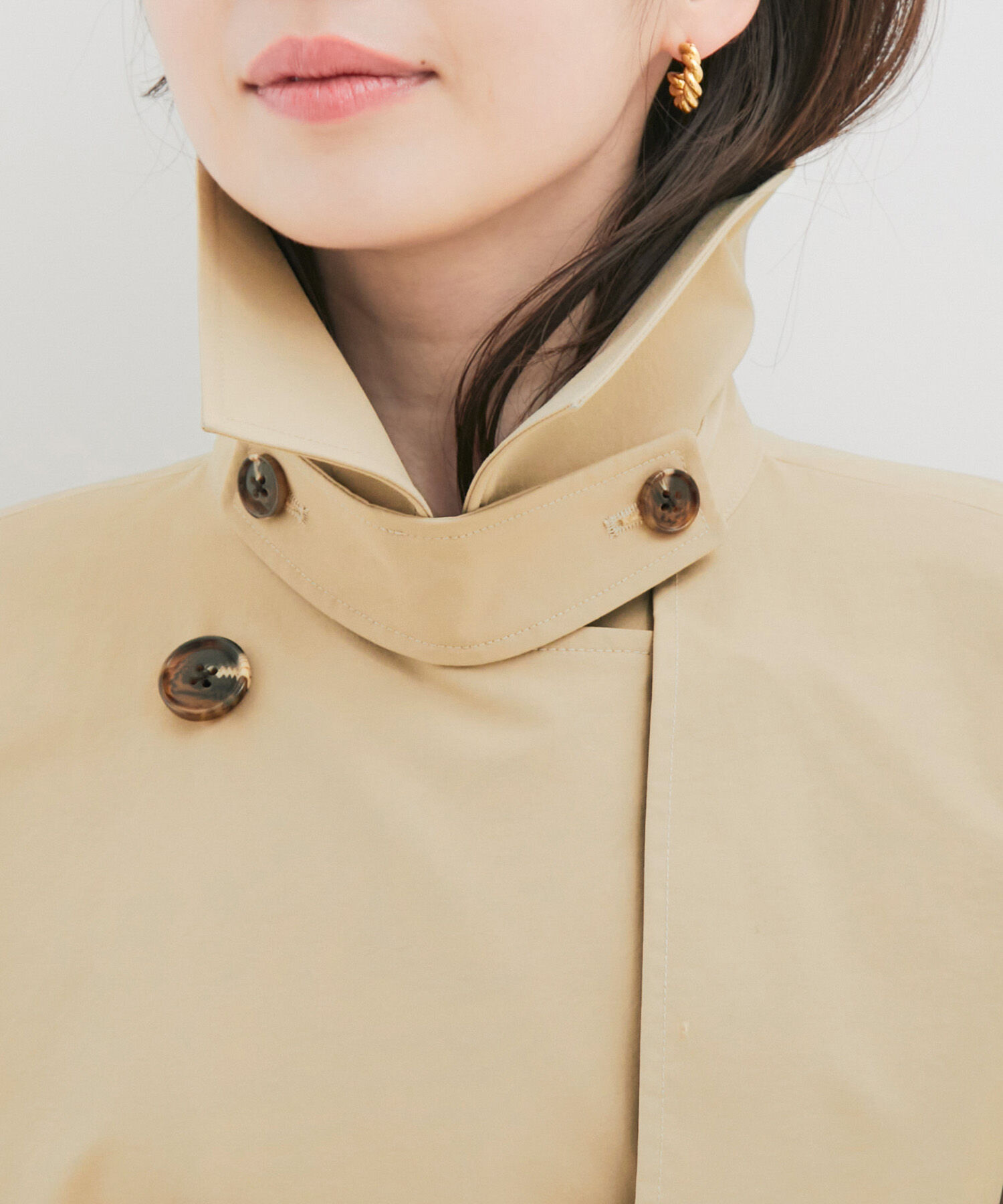 VIS「【撥水・花粉ガード】オーバーサイズトレンチコート」|トレンチコート|