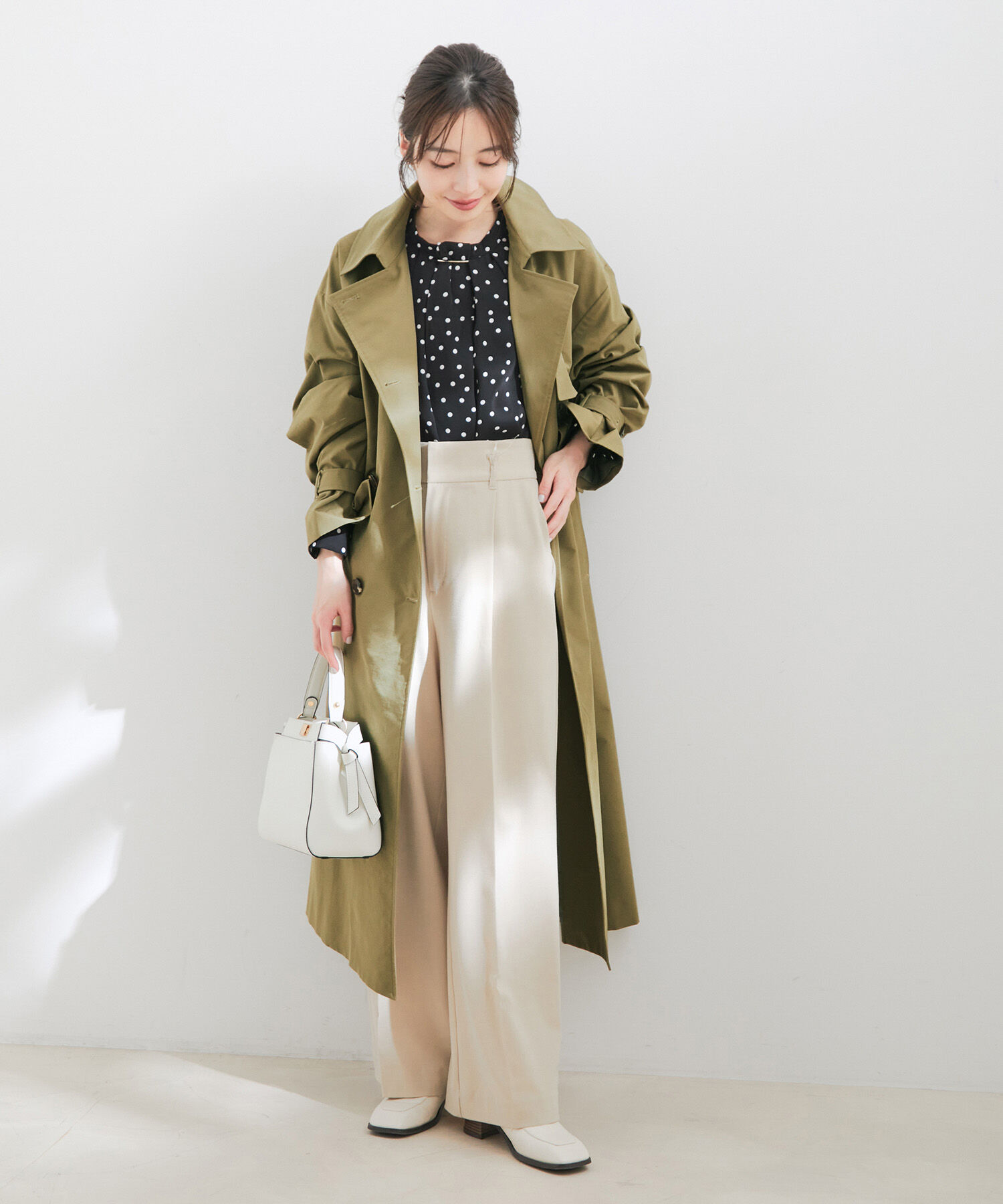 VIS「【撥水・花粉ガード】オーバーサイズトレンチコート」|トレンチコート|