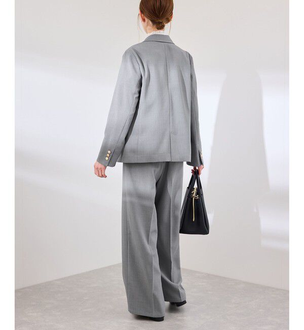 Rope&rsquo;Picnic「カナパ ベルト付きワイドパンツ/セットアップ対応・UV・抗菌防臭・接触冷感」|チノ|