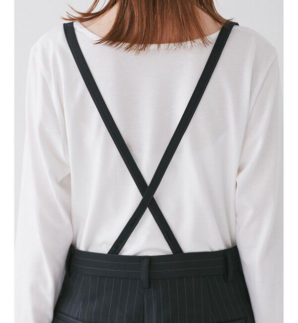 Rope&rsquo;Picnic「フレアシルエットサスペンダー付きパンツ」|チノ|