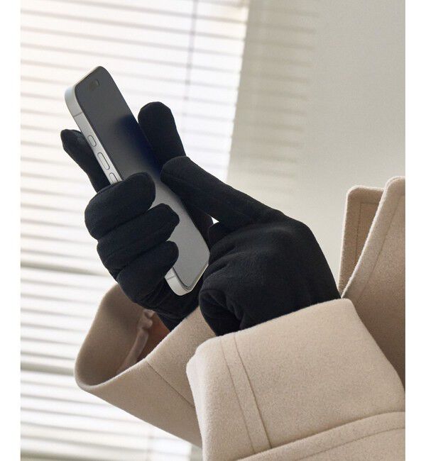 ROPE PICNIC PASSAGE「パールジャージスマホタッチグローブ」|手袋|