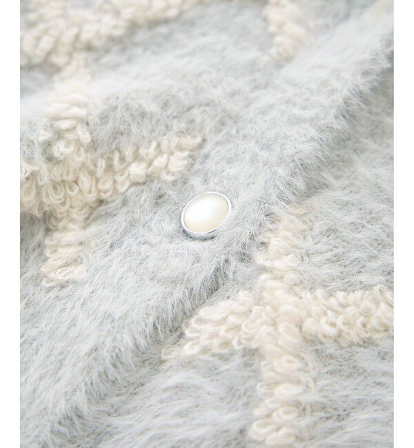 Rope&rsquo;Picnic「ダイヤチェック柄ループフェザーカーディガン」|カーディガン|