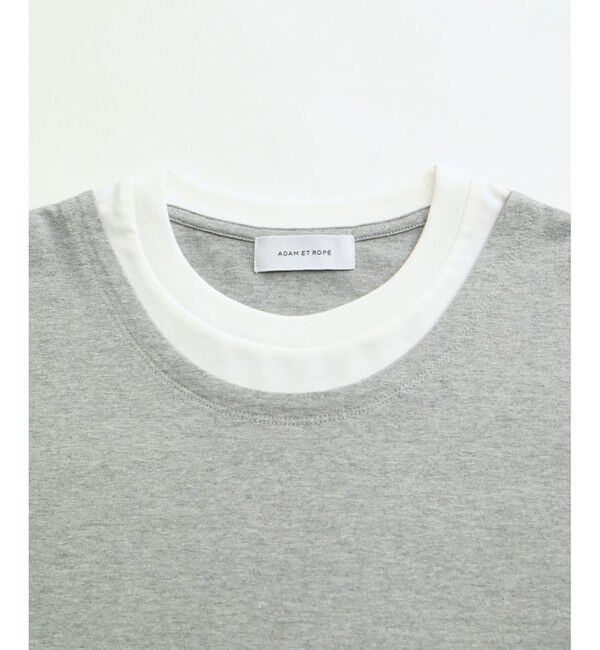 ADAM ET ROPE'「ラウンドネック レイヤード Tシャツ / ユニセックス」|Tシャツ・カットソー|