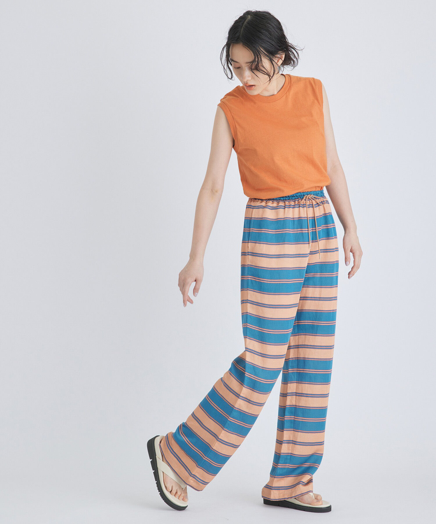 ADAM ET ROPE'「【Hanes for BIOTOP】Sleeveless T-Shirts」|タンクトップ|