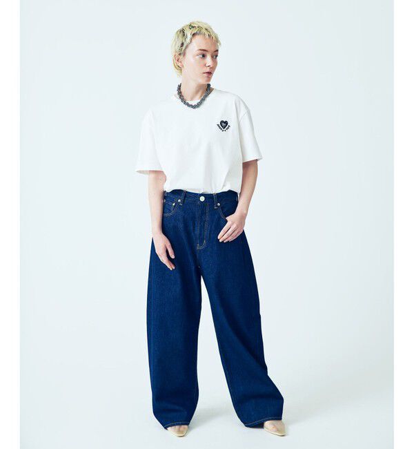 ADAM ET ROPE'「【Chocomoo&times;ADAM ET ROPE'】刺しゅうTEE」|Tシャツ・カットソー|