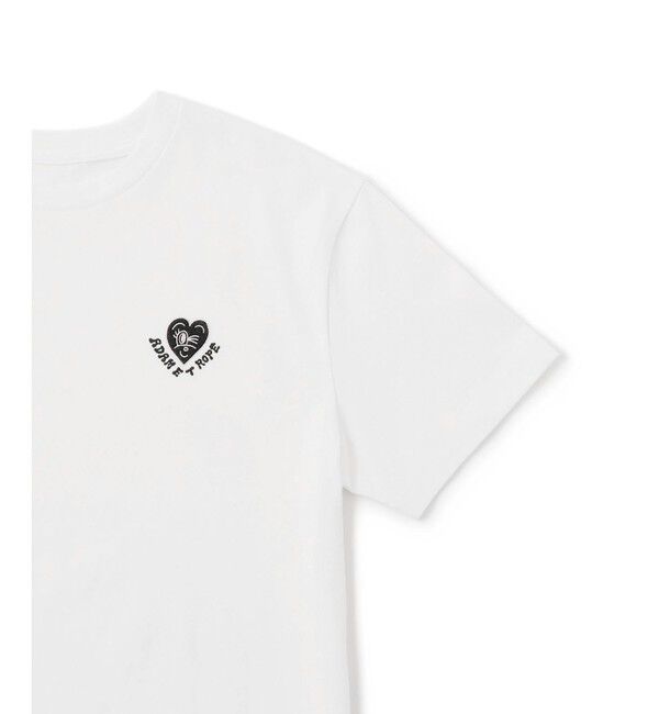 ADAM ET ROPE'「【Chocomoo&times;ADAM ET ROPE'】刺しゅうTEE」|Tシャツ・カットソー|