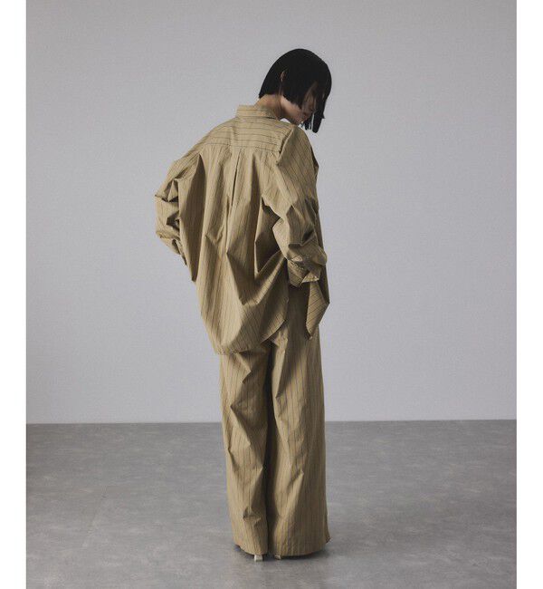 ADAM ET ROPE'「タックスリーブシャツ」|シャツ・ブラウス|