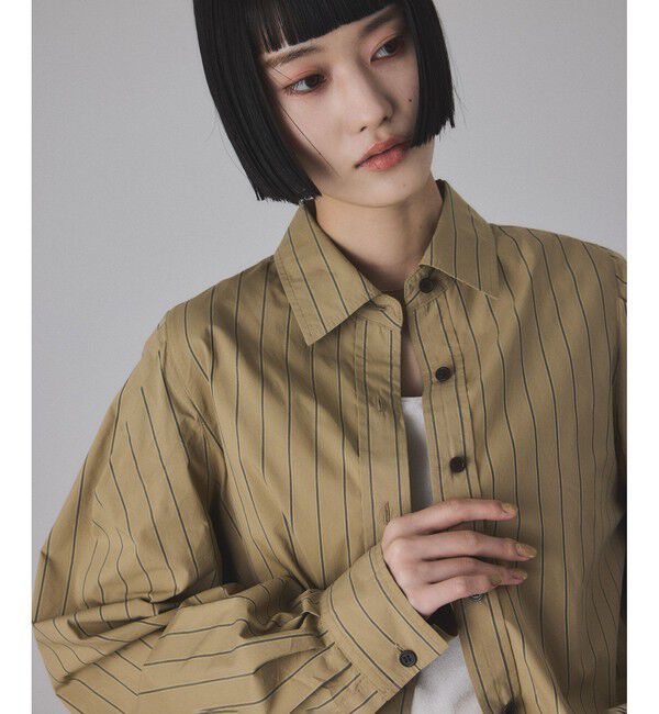 ADAM ET ROPE'「タックスリーブシャツ」|シャツ・ブラウス|