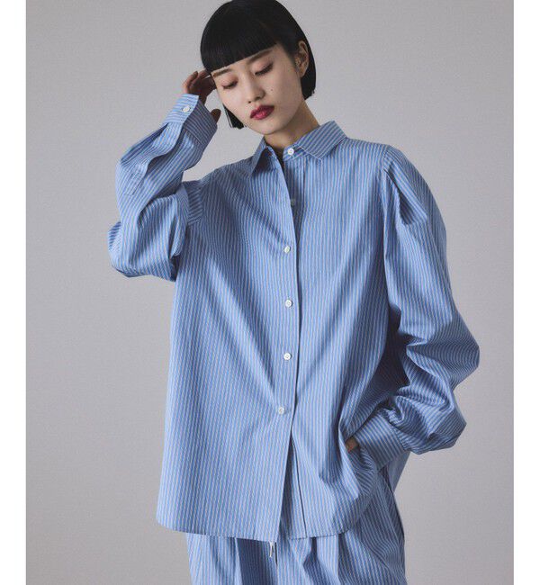 ADAM ET ROPE'「タックスリーブシャツ」|シャツ・ブラウス|