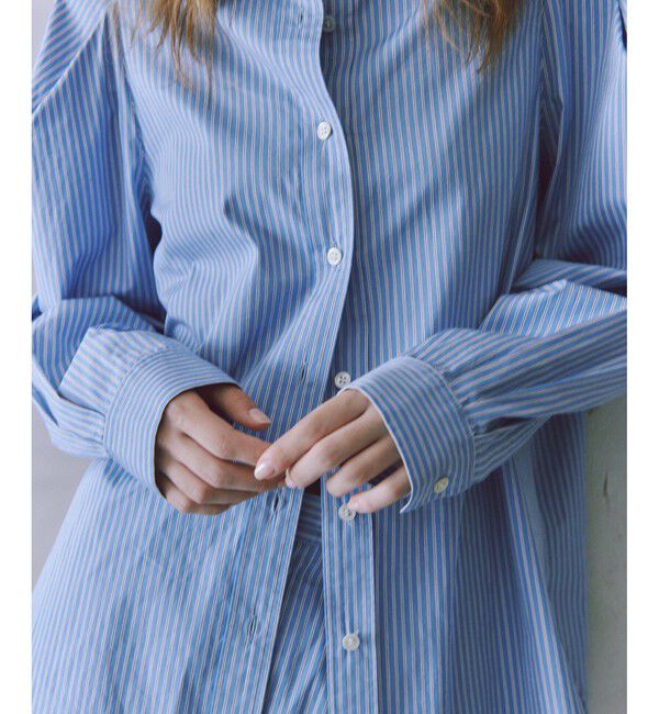 ADAM ET ROPE'「タックスリーブシャツ」|シャツ・ブラウス|