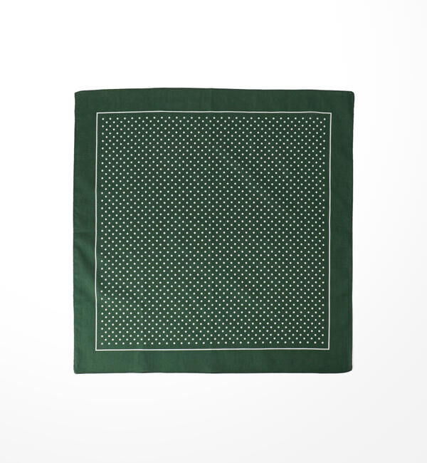 LABOUR AND WAIT「【LABOUR AND WAIT】POLKADOT HANDKERCHIEF GREEN」|タオル|