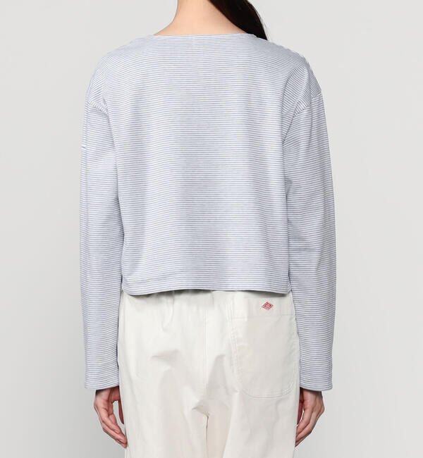 ORCIVAL「ORCIVAL | コットン天竺 ボーダーボートネックプルオーバー WOMEN」|Tシャツ・カットソー|