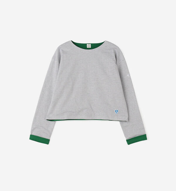 ORCIVAL「ORCIVAL | コットン天竺 ボーダーボートネックプルオーバー WOMEN」|Tシャツ・カットソー|
