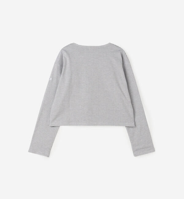 ORCIVAL「ORCIVAL | コットン天竺 ボーダーボートネックプルオーバー WOMEN」|Tシャツ・カットソー|