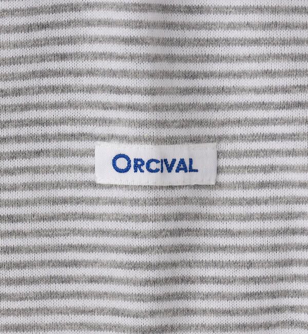 ORCIVAL「ORCIVAL | コットン天竺 ボーダーボートネックプルオーバー WOMEN」|Tシャツ・カットソー|