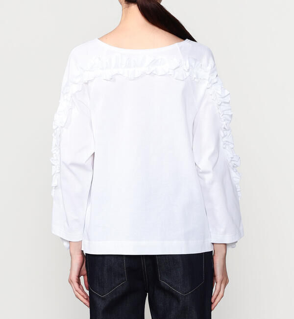  「RhodolirioN | スワローフリル バスクシャツ WOMEN」|Tシャツ・カットソー|