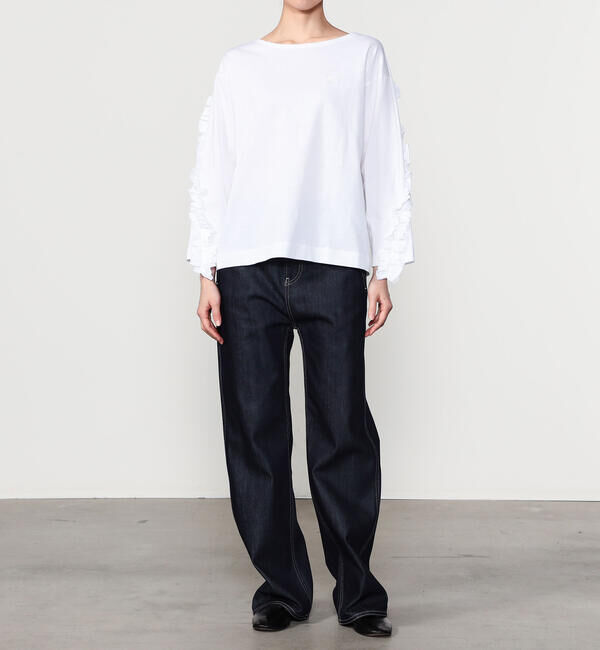  「RhodolirioN | スワローフリル バスクシャツ WOMEN」|Tシャツ・カットソー|