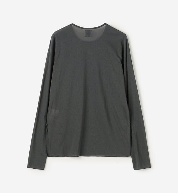  「GOOD PEOPLE GOOD STITCHING GOOD PRODUCT | サイドスリット クルーネックロングスリーブTシャツ WOMEN」|Tシャツ・カットソー|