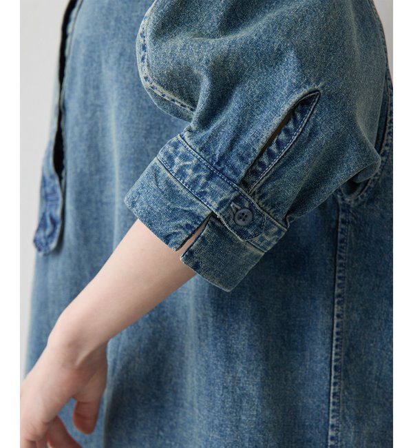  「DENIM刺繍チュニックシャツ」|シャツ・ブラウス|