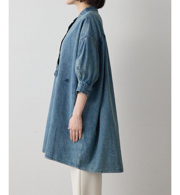  「DENIM刺繍チュニックシャツ」|シャツ・ブラウス|