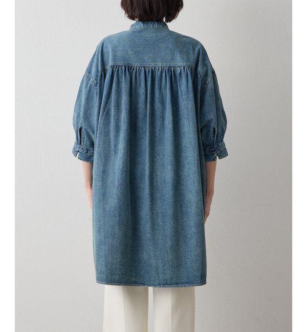  「DENIM刺繍チュニックシャツ」|シャツ・ブラウス|