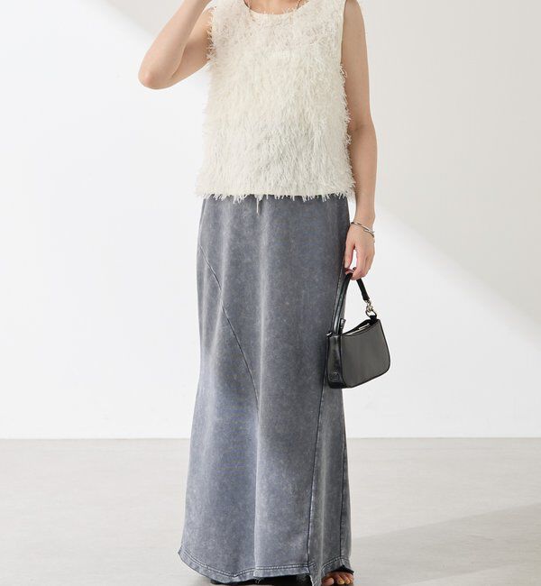  「【前後2WAY】ペーパーフリンジタンクトップ」|Tシャツ・カットソー|