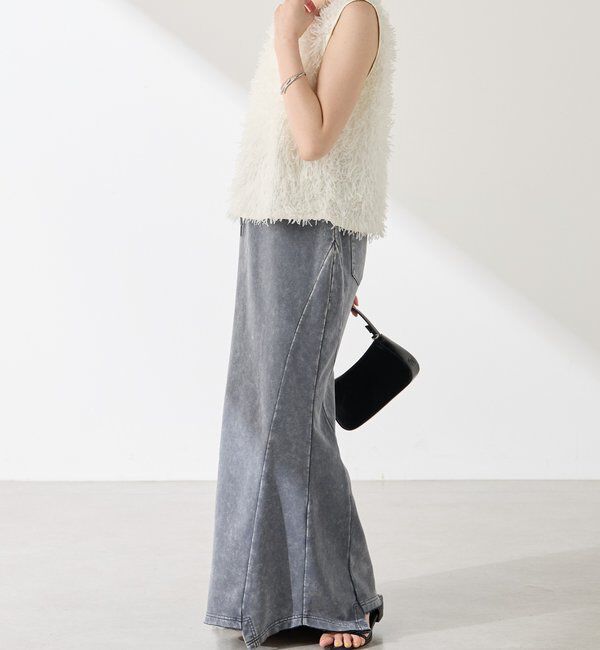  「【前後2WAY】ペーパーフリンジタンクトップ」|Tシャツ・カットソー|