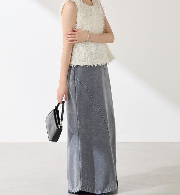  「【前後2WAY】ペーパーフリンジタンクトップ」|Tシャツ・カットソー|