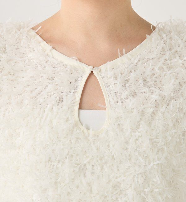  「【前後2WAY】ペーパーフリンジタンクトップ」|Tシャツ・カットソー|