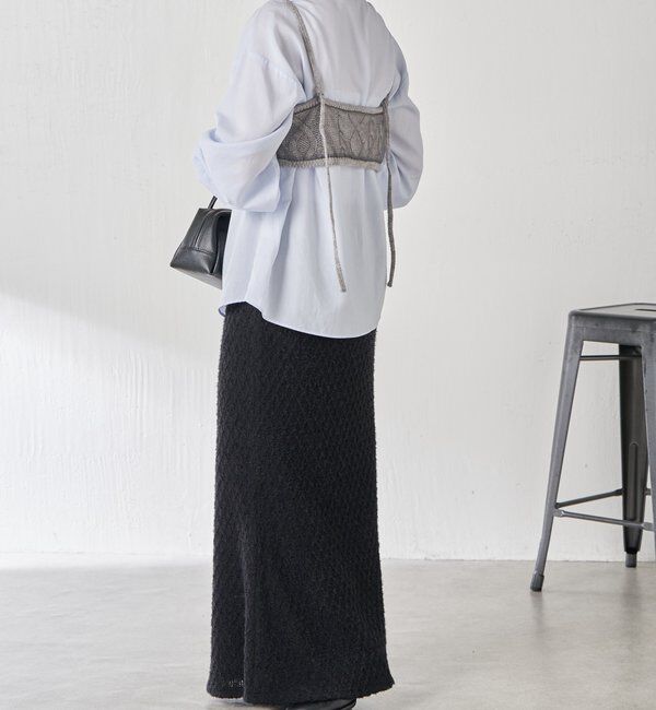  「【レイヤードアイテム】チュールドッキングキャミソール」|ニット・セーター|