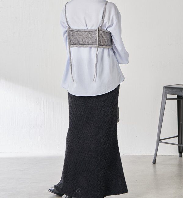  「【レイヤードアイテム】チュールドッキングキャミソール」|ニット・セーター|