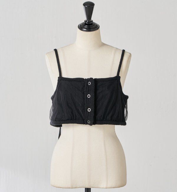  「【レイヤードアイテム】チュールドッキングキャミソール」|ニット・セーター|