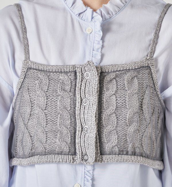  「【レイヤードアイテム】チュールドッキングキャミソール」|ニット・セーター|